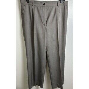 Zanella Women's 100% Virgin Wool High Waist Dress Pants Size 12 Made in Italy